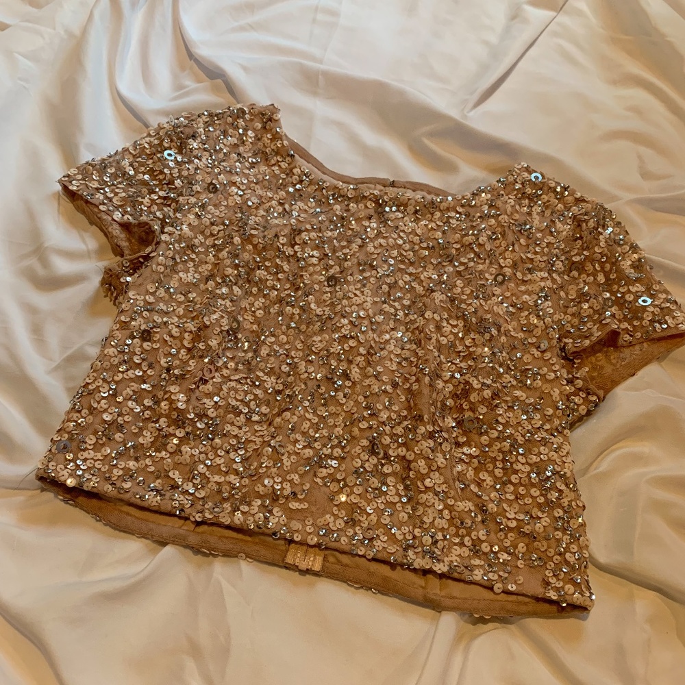 Sequined Formal Top